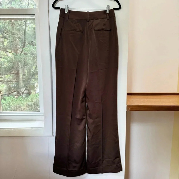 New Favorite Daughter Anthropologie The Favorite Pants Split High Rise Brown 0 - Picture 5 of 17